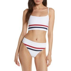 L Space Ren Striped Top & Wilson Bikini Set XS